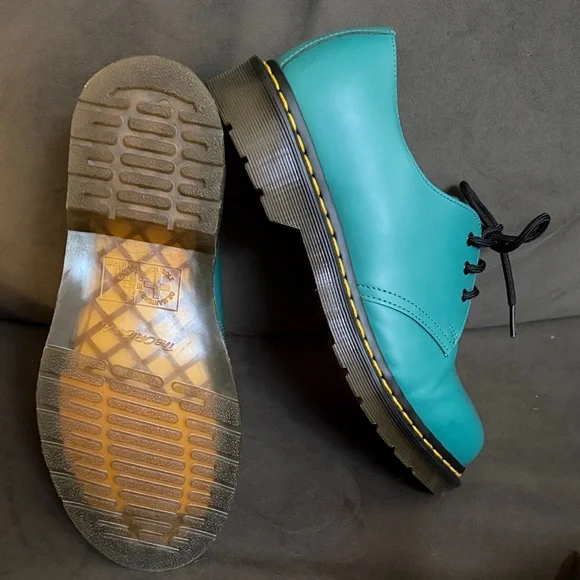 Dr. Martens Turquoise Leather Shoes - Picture 3 of 4